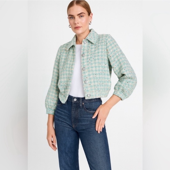 L’agence Jia Tweed Crop Jacket - Picture 1 of 8